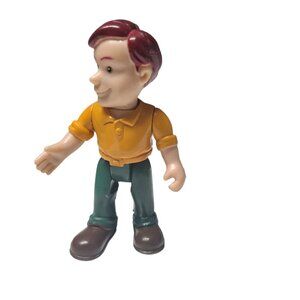 Keenway Dollhouse Male Figure Vintage Toy Dad Uncle Brother Brown‎ Hair
